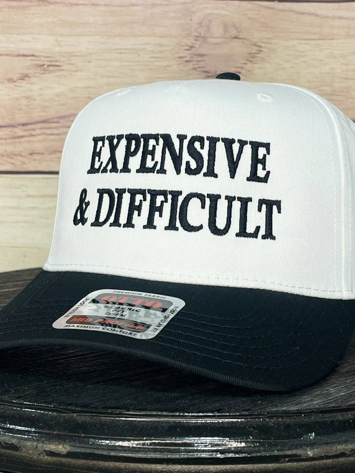 Expensive & Difficult | LC Elizabeth Original | Embroidered Trucker Hat and other Purchase Wholesale expensive and difficult. Free Returns & Net 60 Terms on Faire trending on Faire.