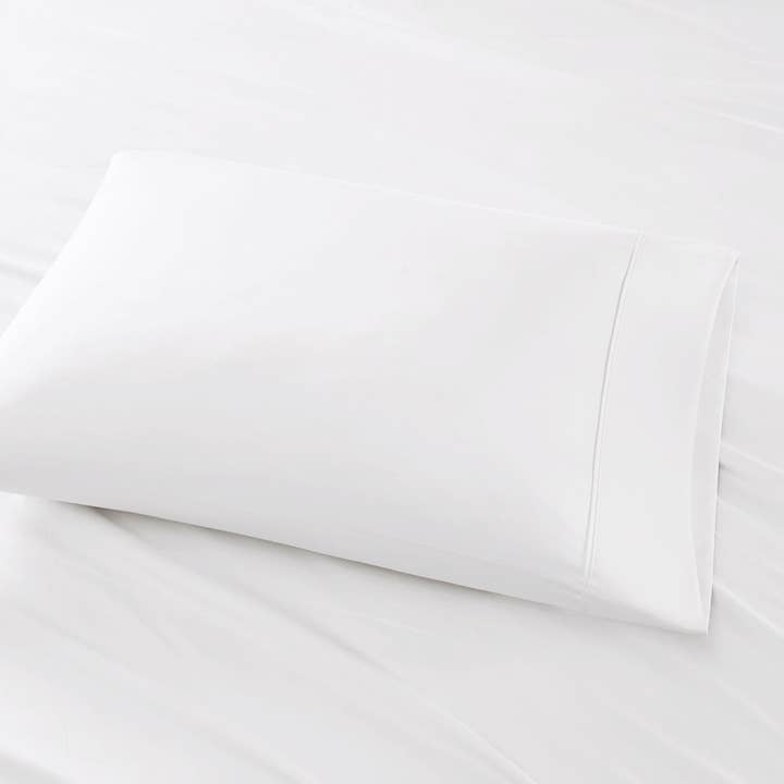 Olliix - Wholesale Sheet Set - Cotton-Blend Sateen 800 Thread Count 6-Piece Sheet Set White3