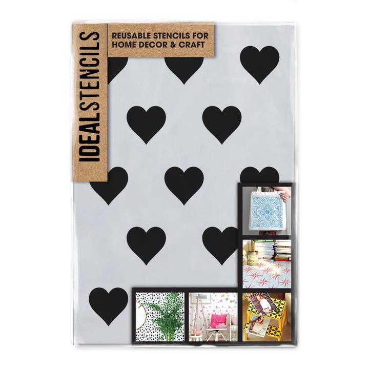 Heart Pattern Stencil por atacado de Ideal Stencils