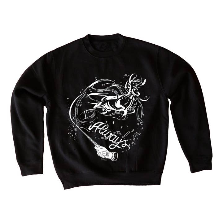 Sweat-shirt Always Expecto Patronus Deer de La Barbuda pour la vente par La Barbuda - No U.S. custom fees