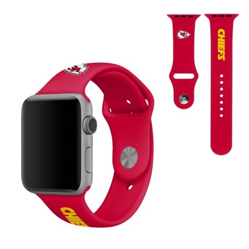 Prime Brands Group - Wholesale Watch Band/Strap - Unisex - NFL Kansas City Chiefs Apple Watchband, 42mm