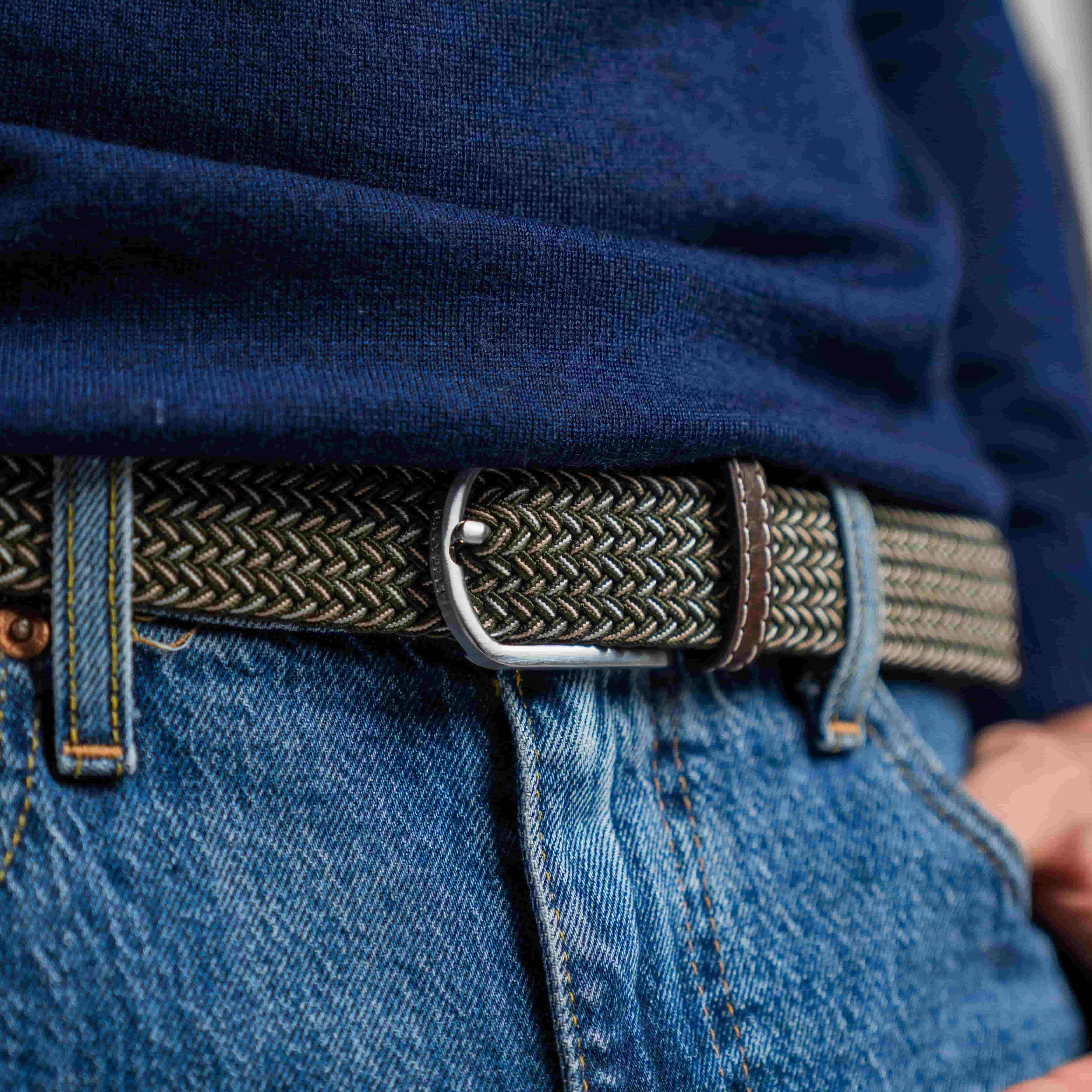 BILLYBELT – wholesale Bälte - Herr – Quebec elastiskt flätat bälte3