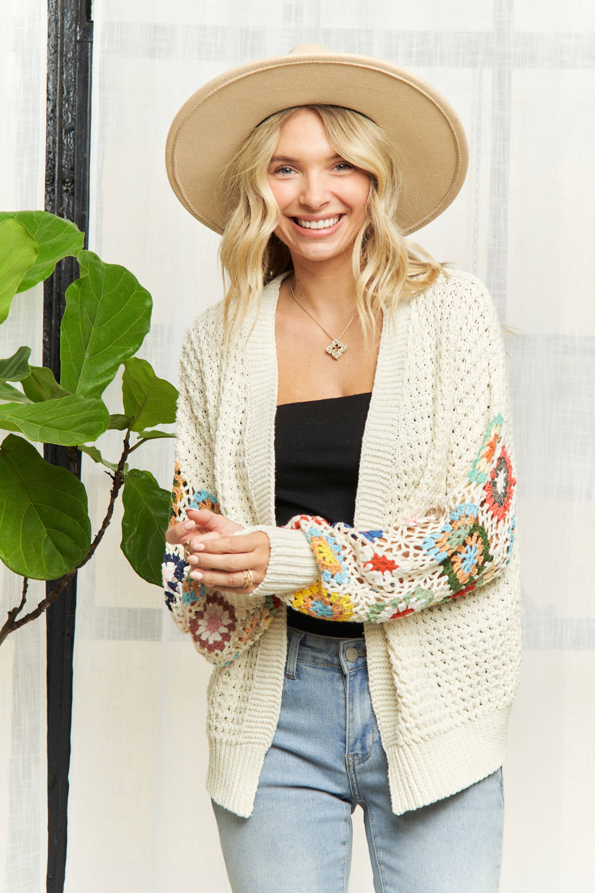 Madelyn - Wholesale Cardigan - Women's - LESW3410 - MULTI PATTERN CARDIGAN15