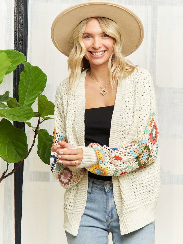 Madelyn - Wholesale Cardigan - Women's - LESW3410 - MULTI PATTERN CARDIGAN15