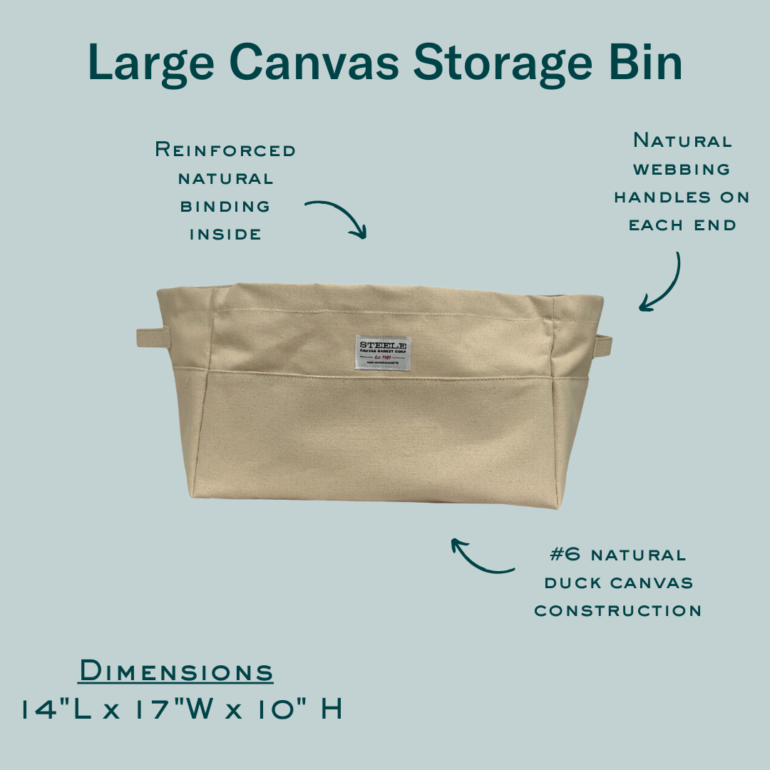 Steele Canvas Basket Corp. – wholesale Storage Bin – Large Canvas Storage Bin4