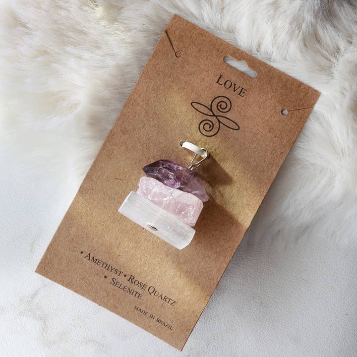 Natures Artifacts Inc - Wholesale Individual Charm/Pendant - Intention Pendant for Love - Healing Crystals Jewelry