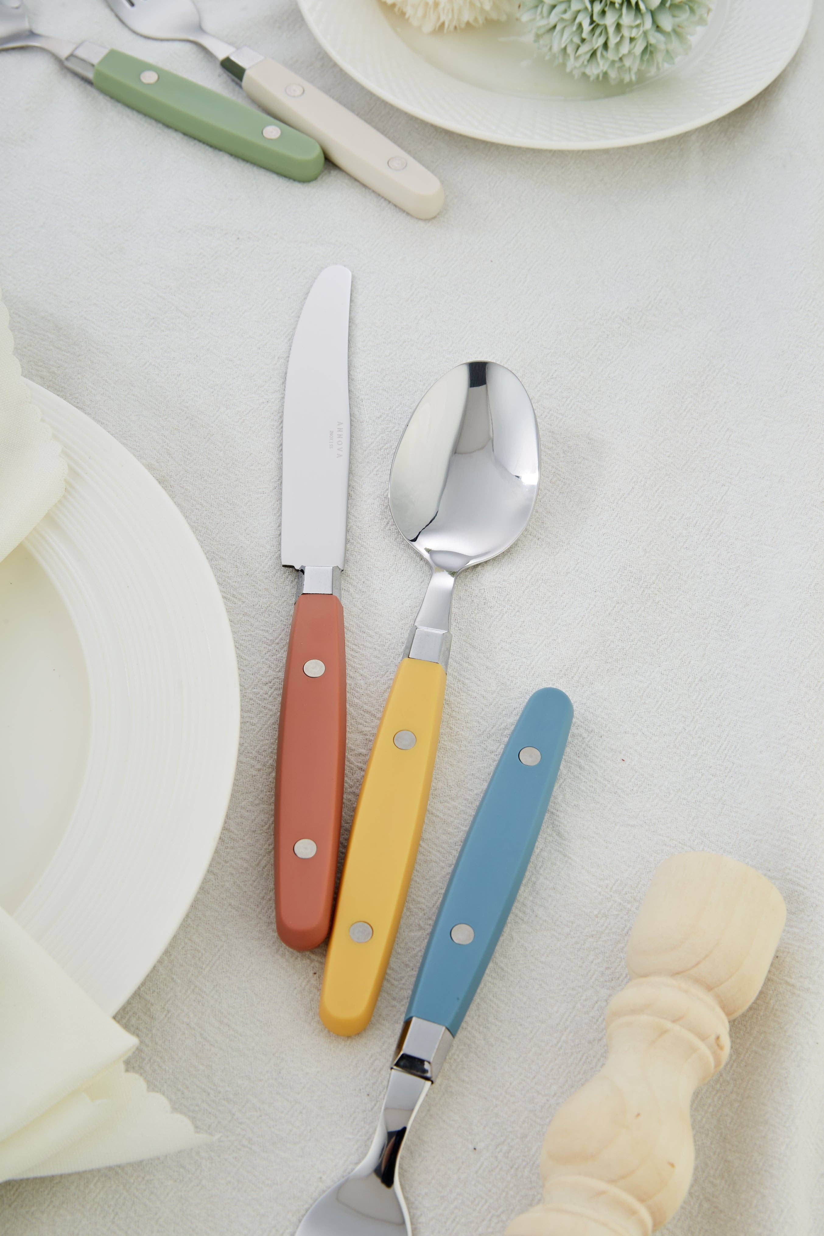 ANNOVA - Venta al por mayor Conjunto de cubiertos - Juego de Cubiertos Retro ANNOVA de 20 Piezas75