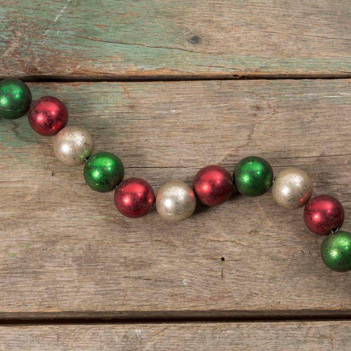 Ragon House - Vente Fanion/guirlande - Guirlande jumbo rouge, verte, argentée de 6'2