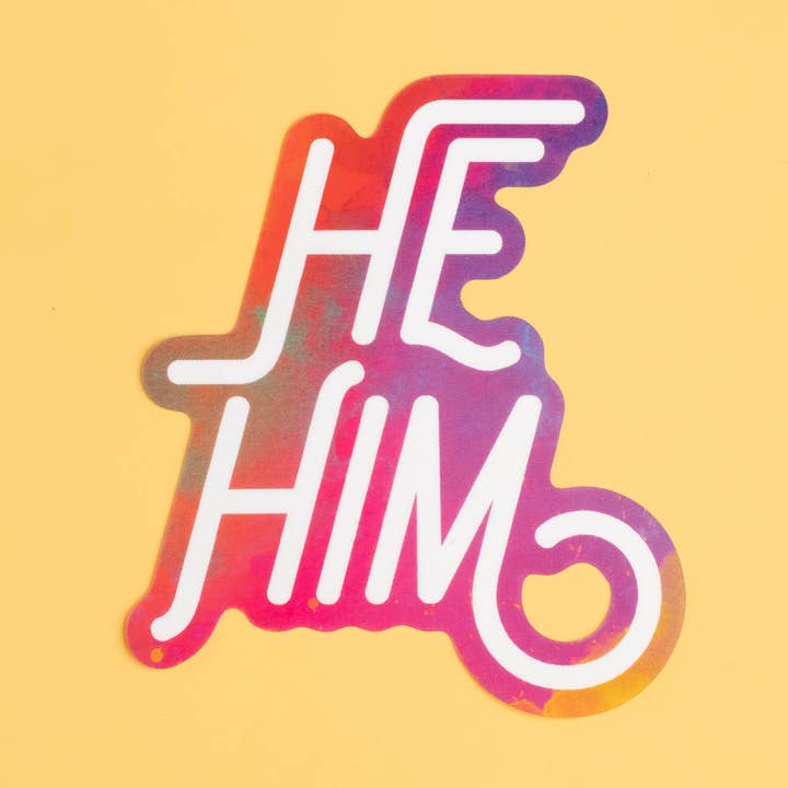 Dissent Pins - Wholesale Sticker - Pronoun Sticker Sheet - He/Him0