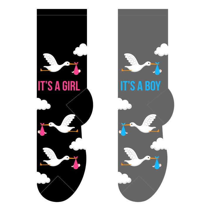 FOOZYS Fun Socks – wholesale Strumpor - Dam – Stork med babystrumpor