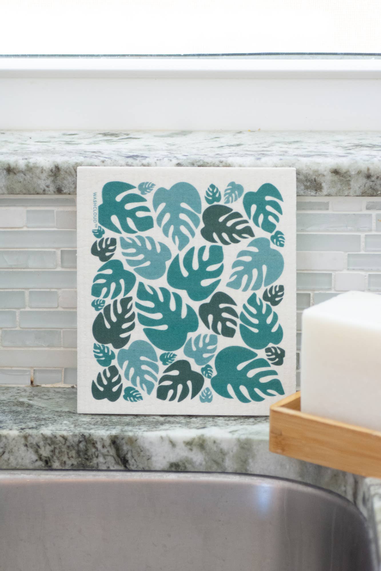 No Tox Life - Wholesale Dishcloth - WASHCLOUD® MONSTERA™ Swedish Dish Cloth - No Tox Life1