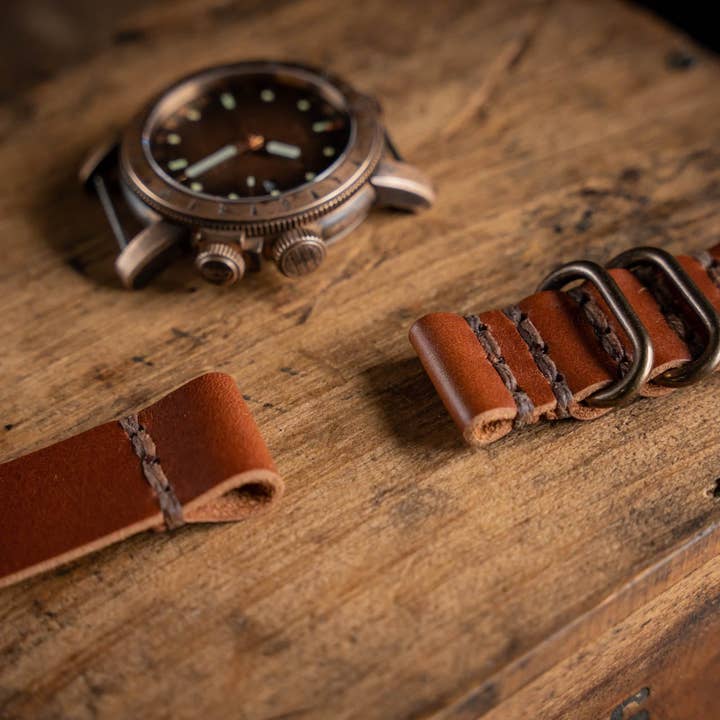 Læder urrem brun for engroshandel hos Craft and Lore