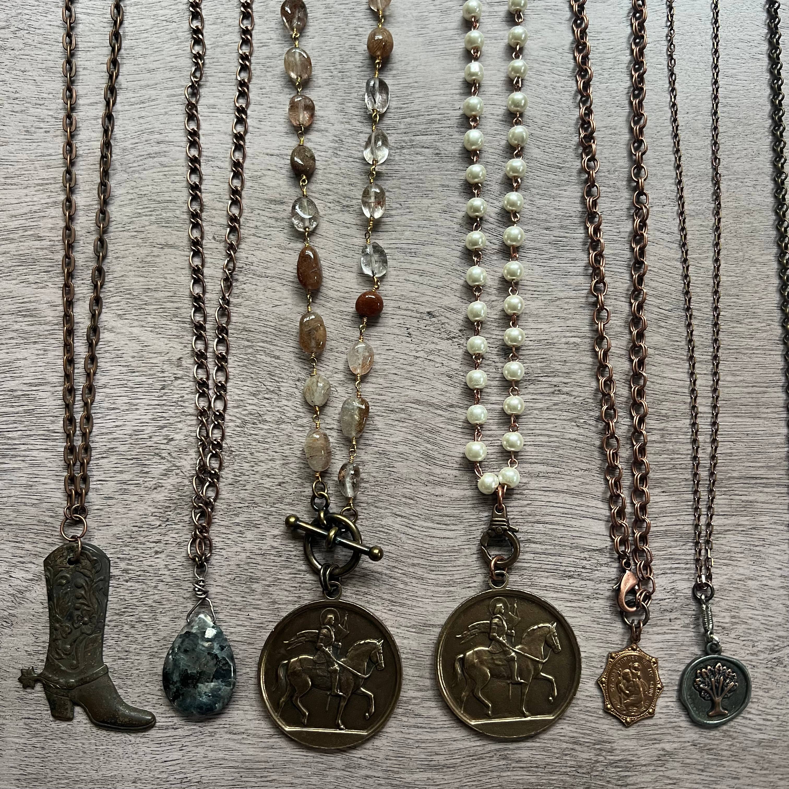 Chasing Cherubs - Wholesale Pendant/Charm Necklace - Copper Crowd4