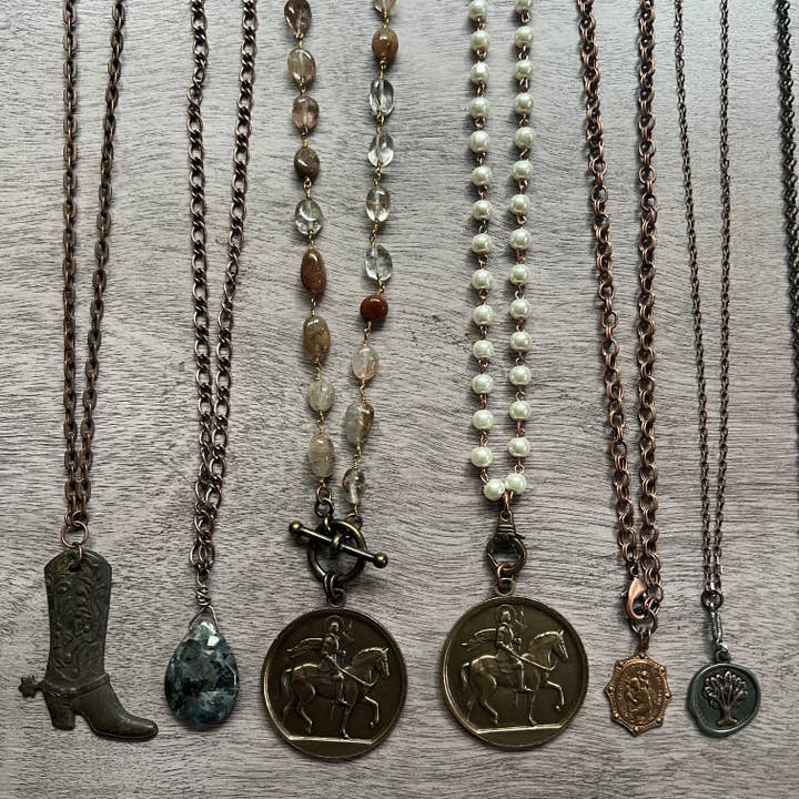 Chasing Cherubs - Wholesale Pendant/Charm Necklace - Copper Crowd4