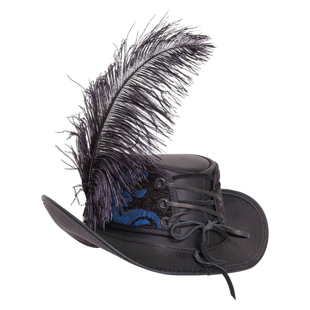 American Hat Makers - Vendita all'ingrosso Fedora - Unisex - Cappello da Festival in Pelle - Stile Reversibile Ren5