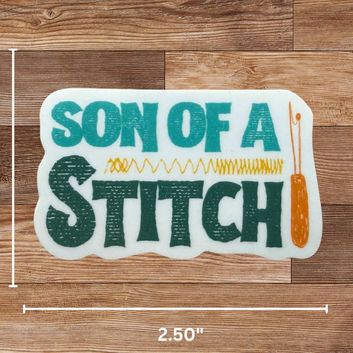 My Beste Quilt Co - Wholesale Sticker - Son of a Stitch Sticker - 4 Pack0