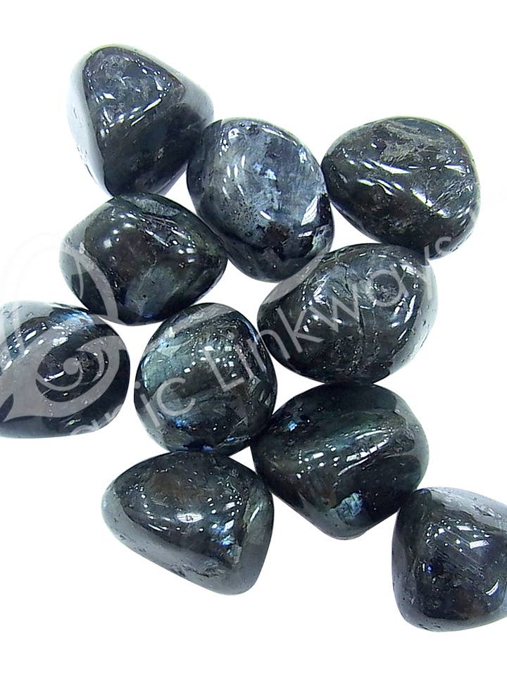 TUMBLED STONES - LARVIKITE 20-35 MM (KG) for wholesale by Oceanic Linkways Inc