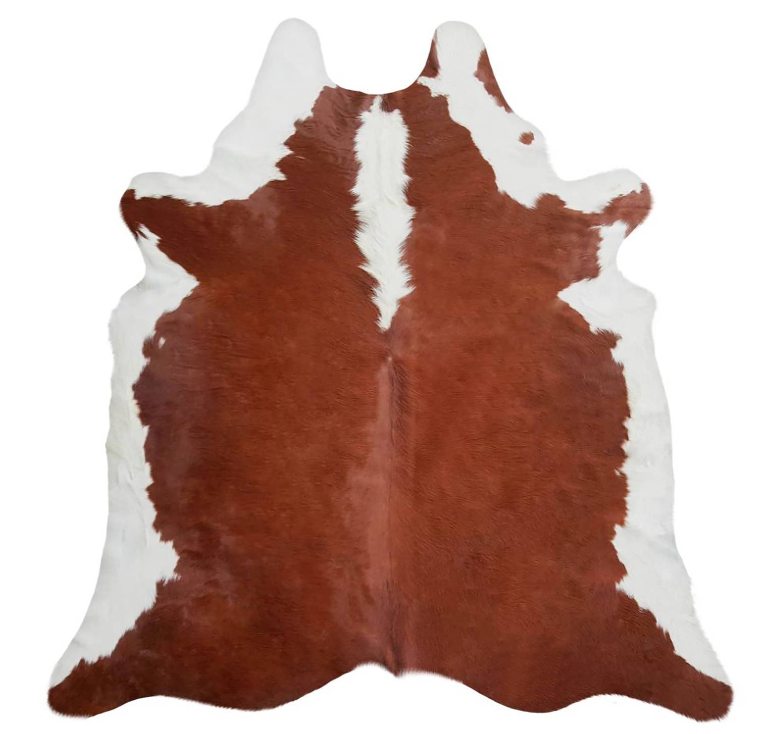 home mart goods – Engroshandel Løst tæppe – 6x7 Fødder Brun & Hvid Mave Hereford Koskind Område Tæppe5