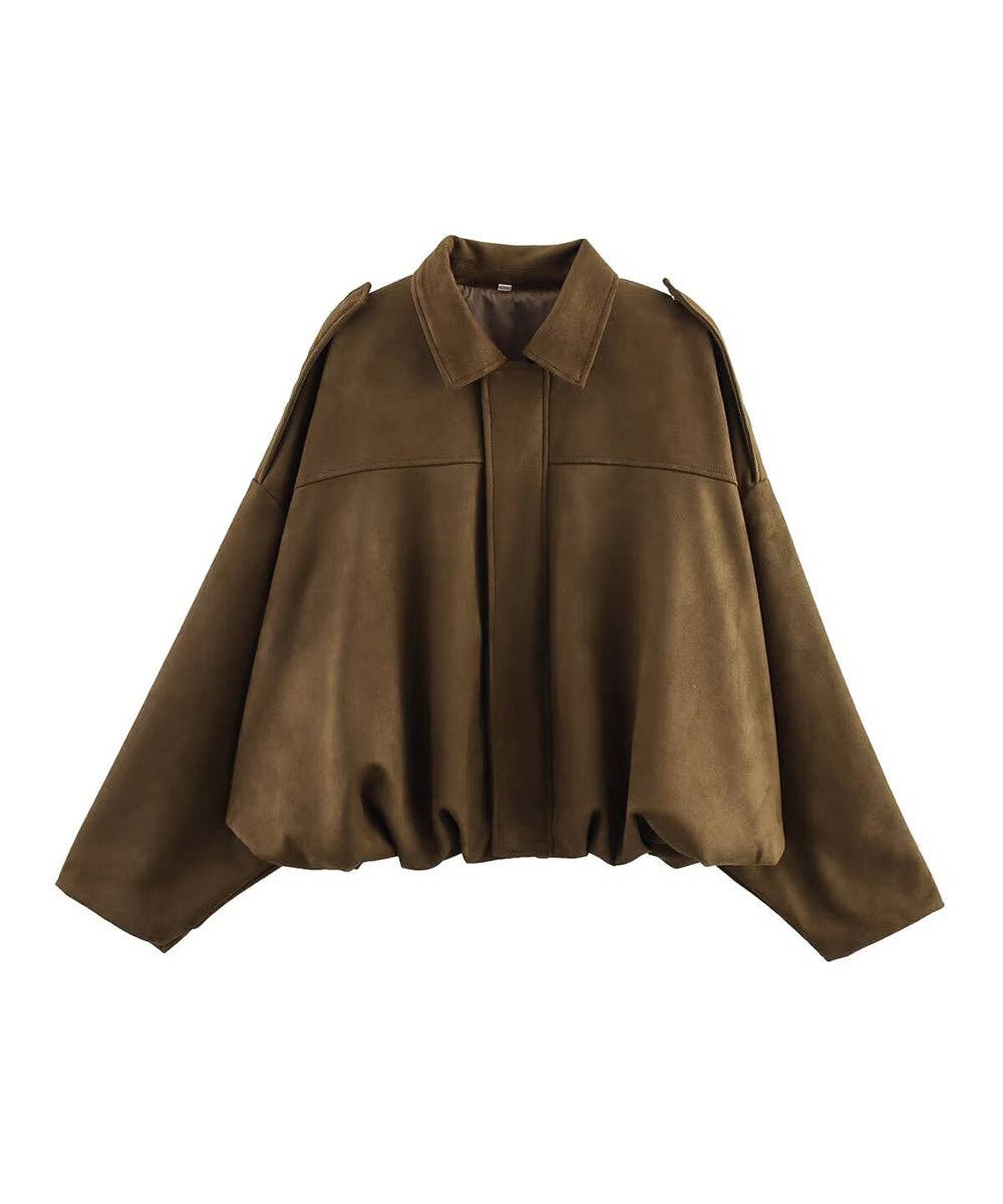 Aria Romance - Wholesale Jacket - Women's - Suede Texture Lapel Jacket14
