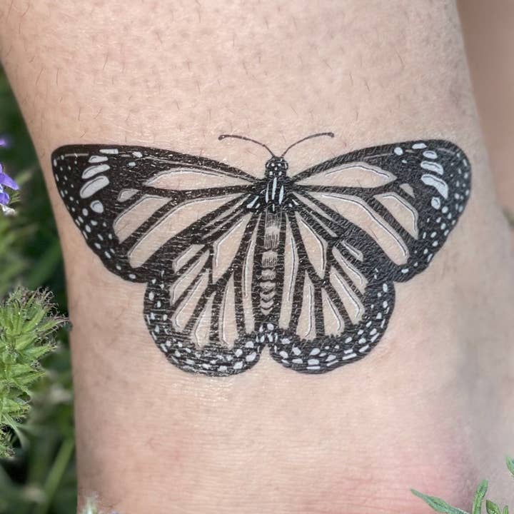 NatureTats - Wholesale Temporary Tattoo - Monarch Butterfly Temporary Tattoo0