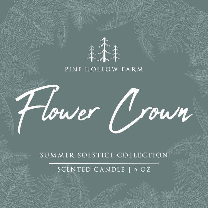 Flower Crown | Wood Wick Soy Candle for wholesale by Pine Hollow Farm LLC