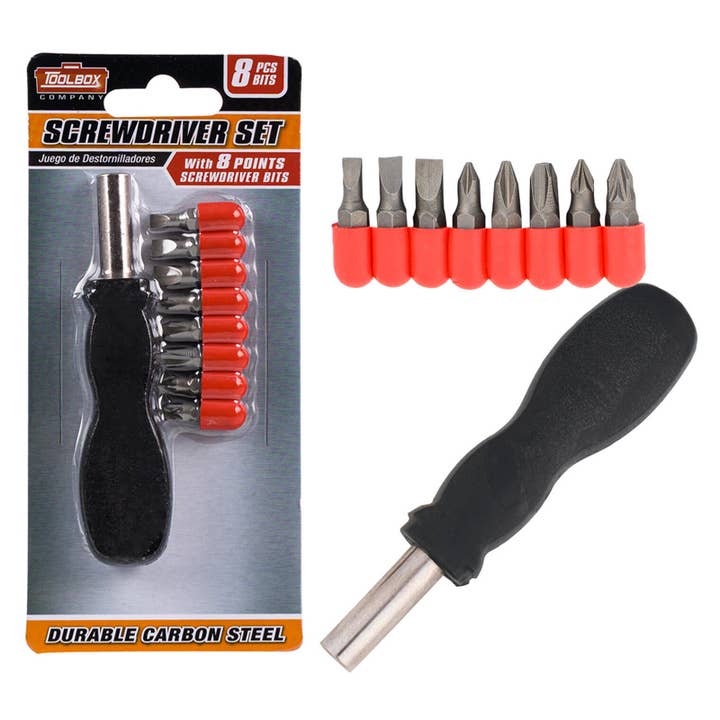 Deluxe Import Trading - Wholesale Tool Set - Screwdriver Set, 9 Piece 4" Length