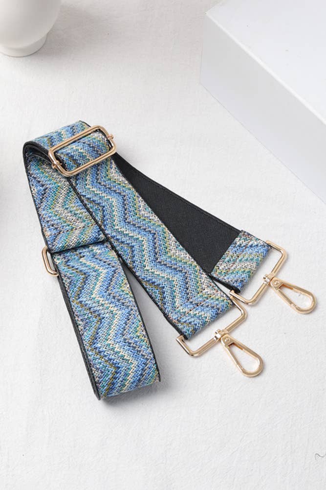 Hana - Wholesale Bag Strap - Women's - Chevron Pattern Straw Bag Straps8