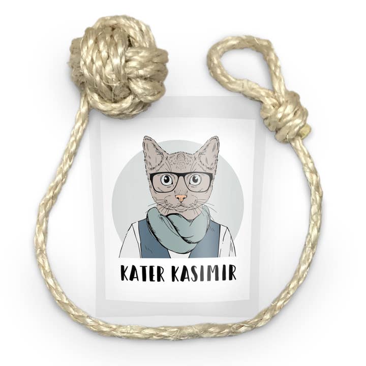 Kater Kasimir – wholesale Leksak - Katt – kattbollar av kork och naturliga fjädrar eller äkta fårskinn8