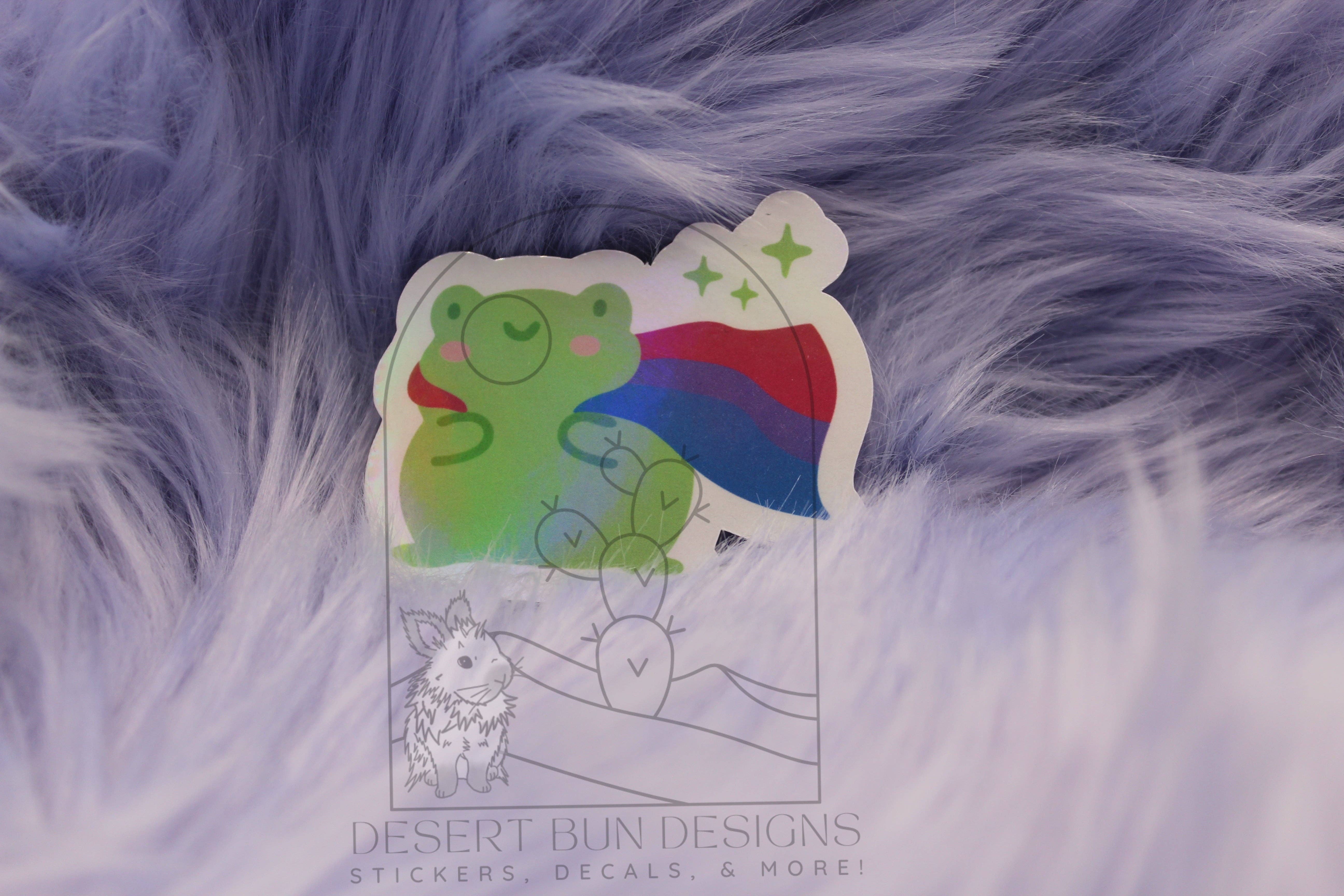 Desert Bun Designs - Wholesale Sticker - Bisexual Pride