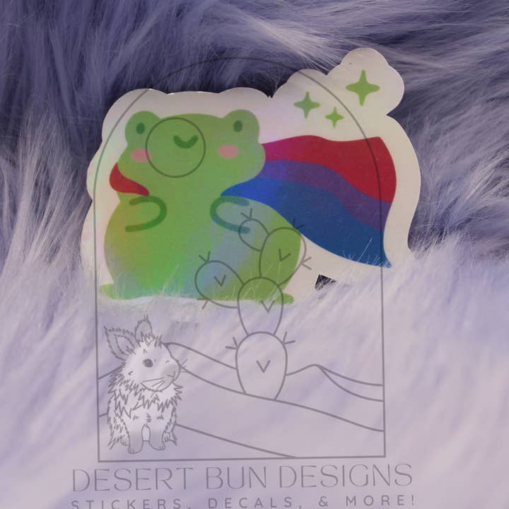 Desert Bun Designs - Wholesale Sticker - Bisexual Pride0