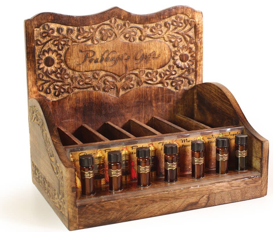 Prabhuji's Gifts - Wholesale Retailer Display - Home & Living - Display Decorated Rack - Attar Oils Rack for 3ml Bottles2