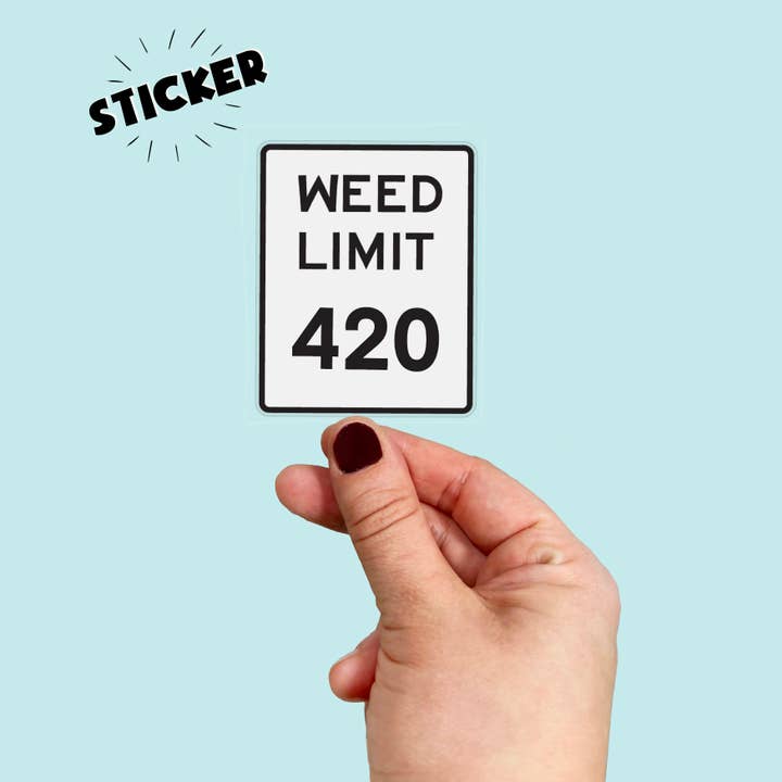 Songbird Artistry - Wholesale Sticker - Waterproof Vinyl Weed Limit 420 Sticker