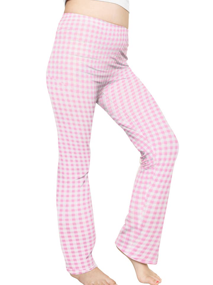 Stretch Is Comfort - Wholesale Athletic Pants - Kids - Girl's Cotton High Rise Everyday Straight Leg Yoga Pants – Youth Sizes for Little to Big Kids7