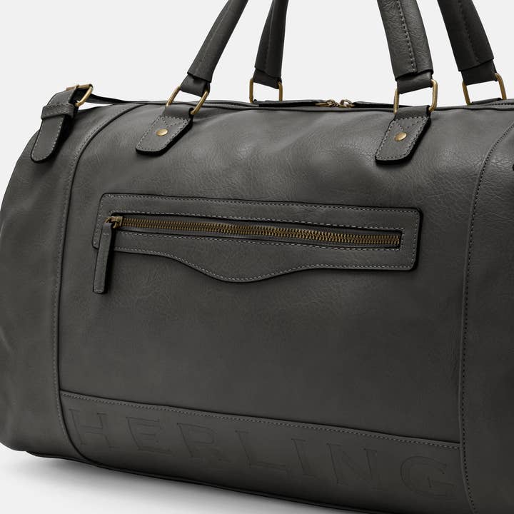 Herling – Saco de viagem - Unissexo por atacado – Herling - Bolsa de viagem vintage grande em couro PU24