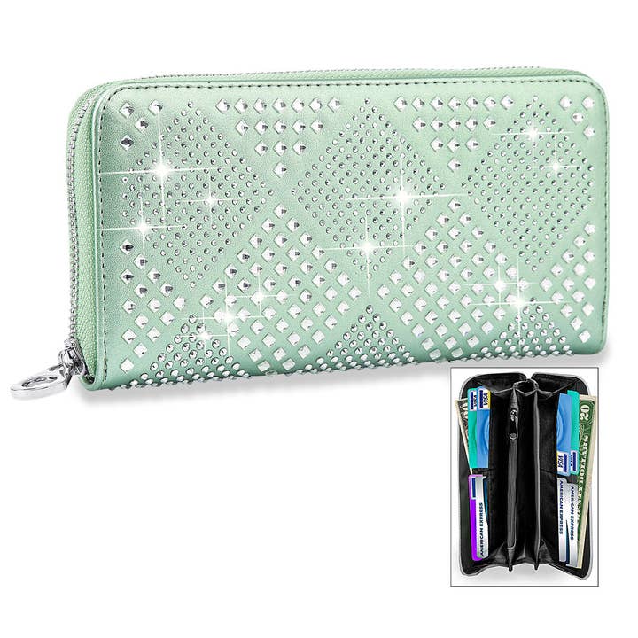 Diamond Bling Fashion Wallet for wholesale by Handbag Express
