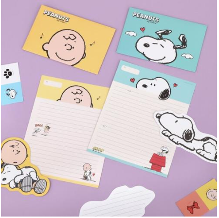 BCZShop - Wholesale Stationery/Notecard Set - PEANUTS SNOOPY LETTER SET - CHARLIE2