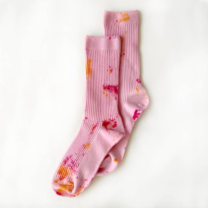 Shortcake Hand-dyed Dressy Socks for wholesale by Merle Works
