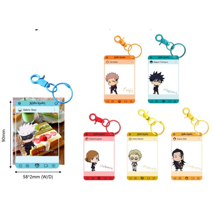 Jujutsu Kaisen Acrylic Clear Card Blind Box(6 pcs/pdq) for wholesale by Pantasy/Puremind