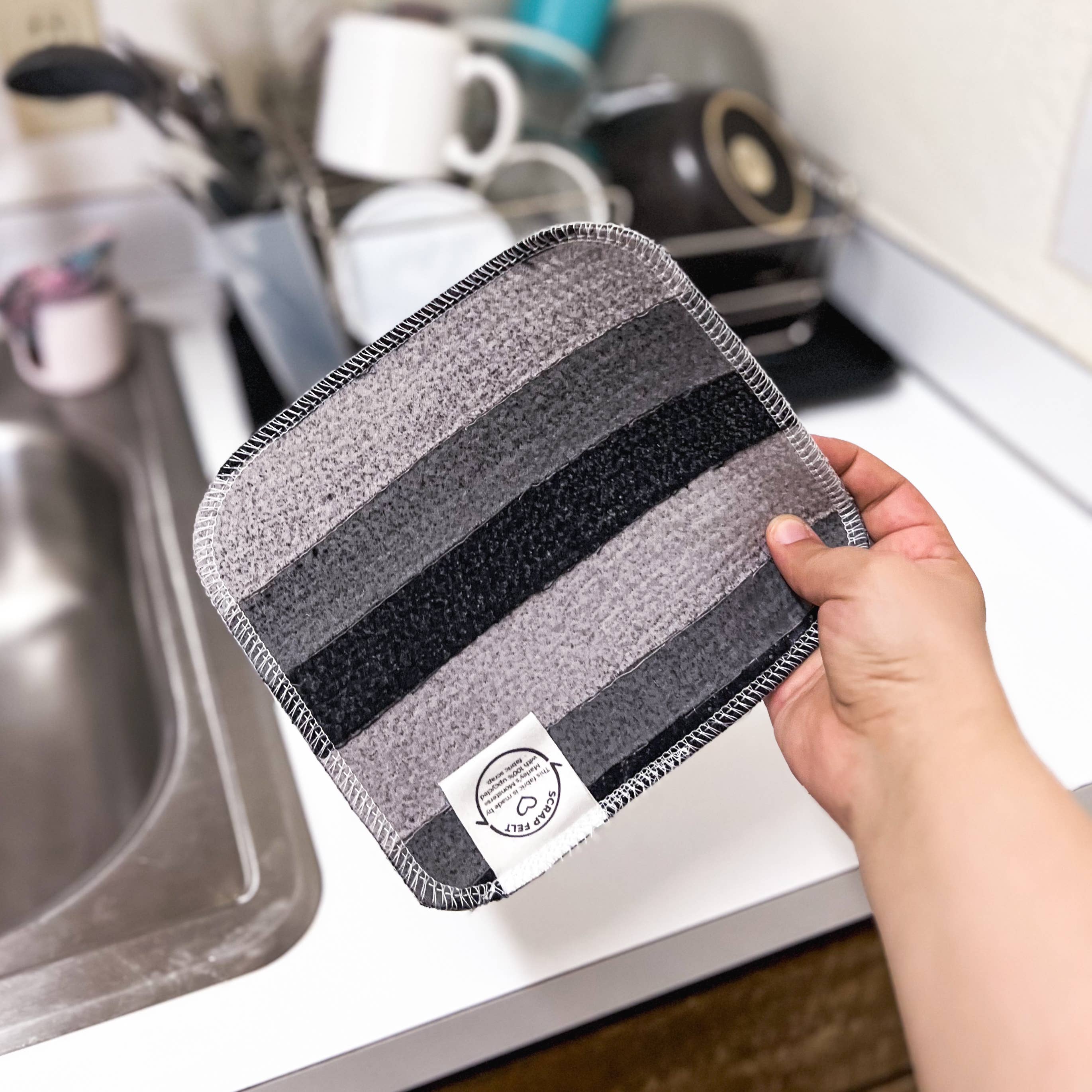 Marley's Monsters - Wholesale Dishcloth - Scrap Felt Dish Cloth: Cotton - Case of 69