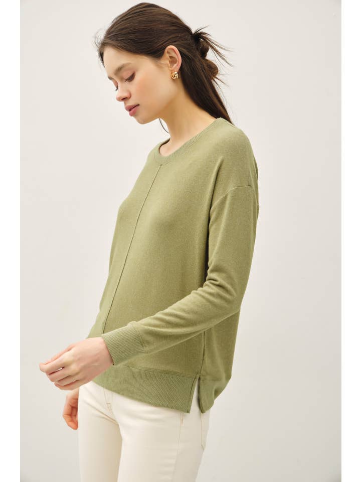 Be Cool - Wholesale Knit Top - Women's - BUTTERY HACCI BRUSHED PULLOVER KNIT TOP4