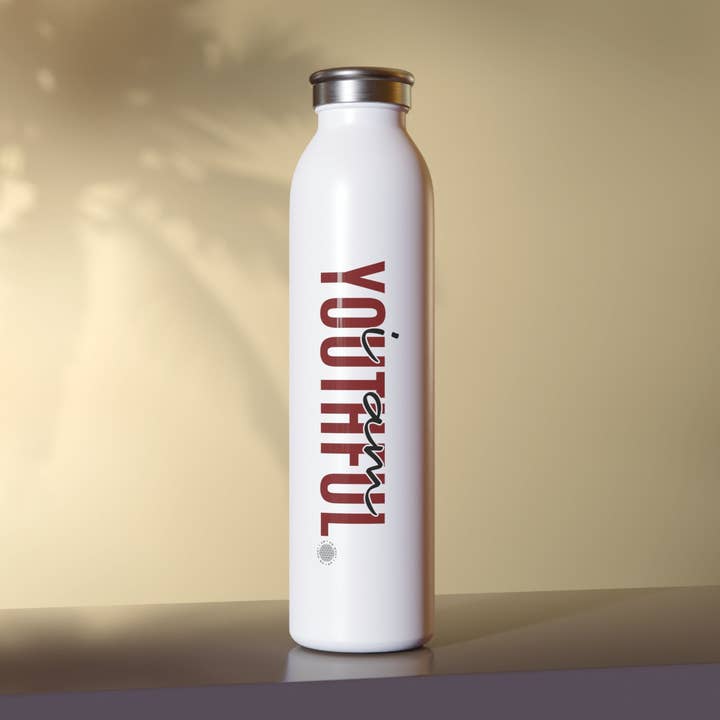 Youthful Slim Water Bottle for wholesale by I Am What I Am Shop