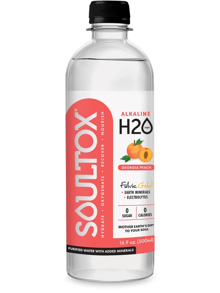 SOULTOX 10PH vitamine/mineraalherstellend water - Georgia Peach voor wholesale door Lucky Soul