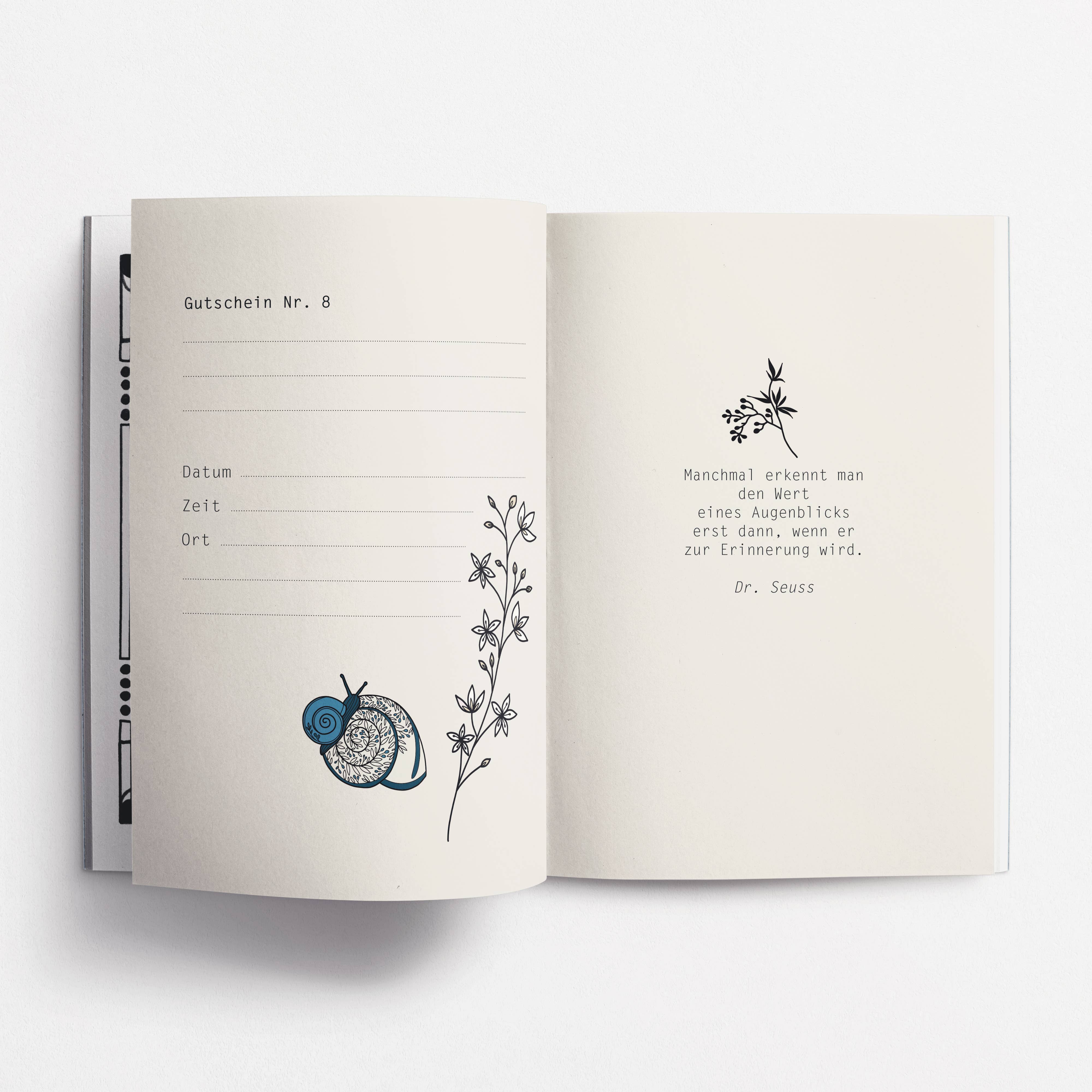 Rotberta - Wholesale DIY Craft Kit - Voucher booklet Time instead of stuff, snail3