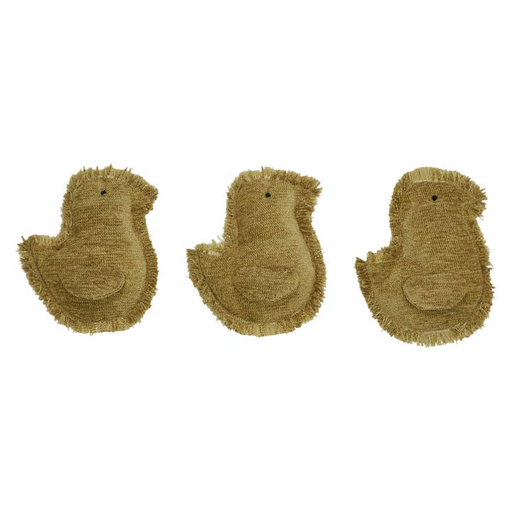 VHC Brands - Wholesale Ornament - Spring In Bloom Primitive Baby Chicks Bowl Fillers Set of 3 5x4