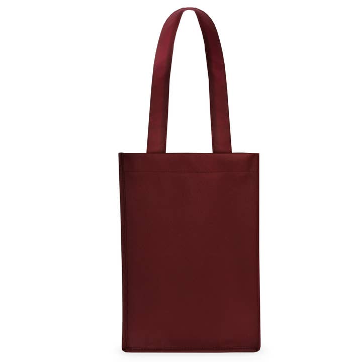 TRUE - Wholesale Wine Tote - Reusable 4-Bottle Non-Woven Fabric Wine Tote- ASST COLORS