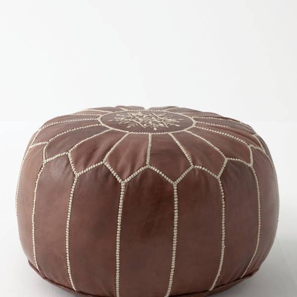DarKech – wholesale Sittpuff – Marockansk läder fotpall ottomanska, handgjord sittpuff