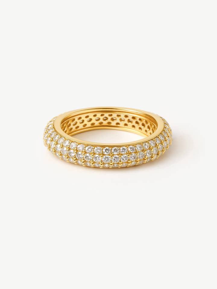 Pave Dome Ring With Sparkling Stones for wholesale by MUCHV