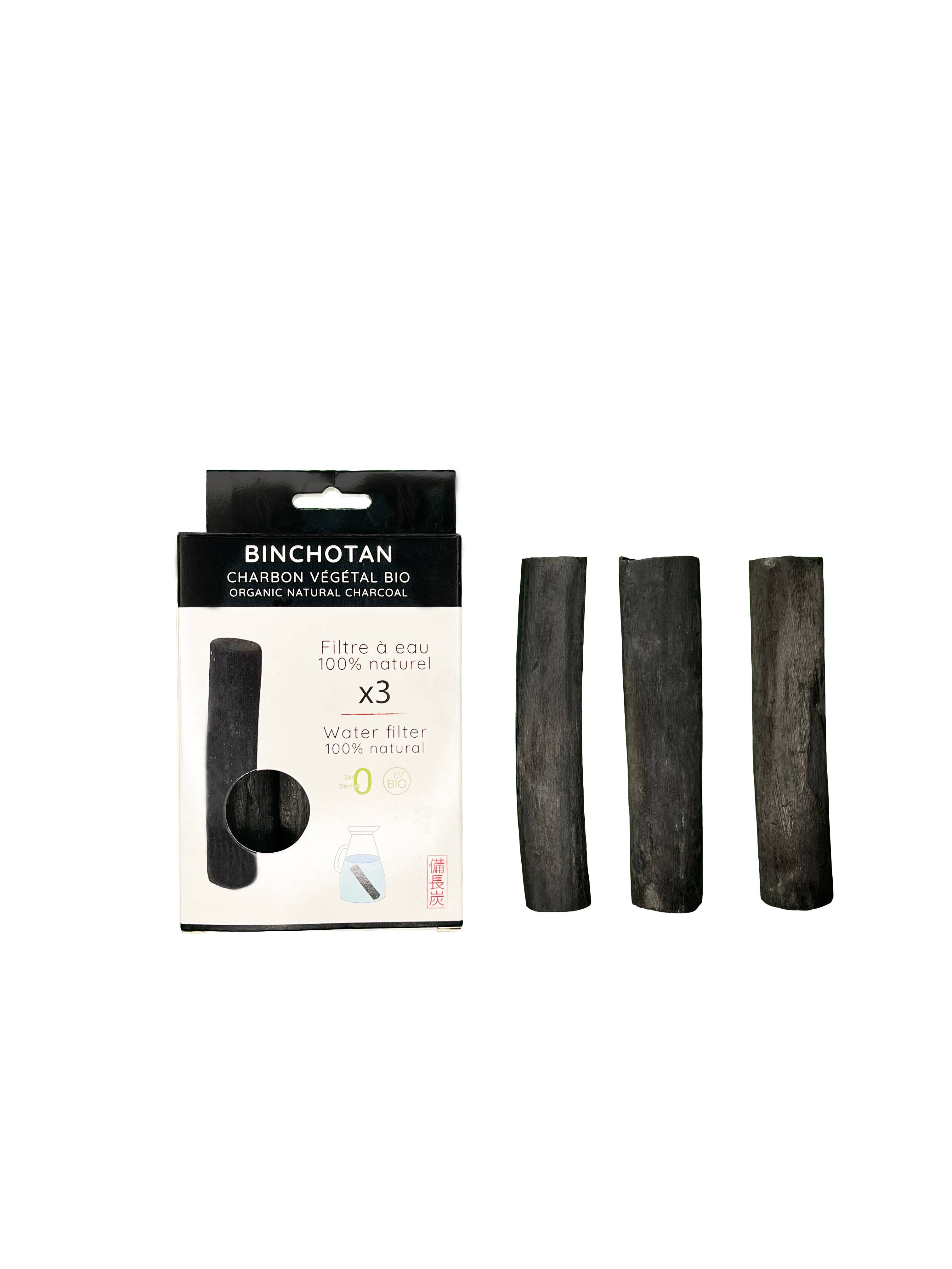 Bijin - Wholesale Water filter - Set of 3 binchotan bio natural water filter charcoals