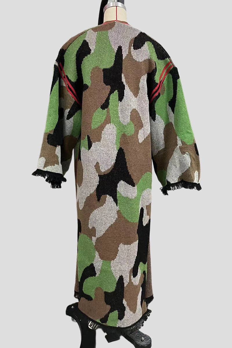 Mccolin - Wholesale Poncho - Women's - Statement Striped Pattern Poncho6