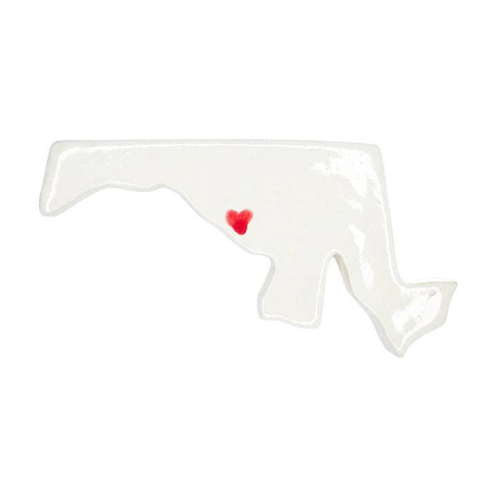 Bethesda Ceramic Magnet for Fridge - Handcrafted Maryland State Decor Gift for wholesale by AO Clay